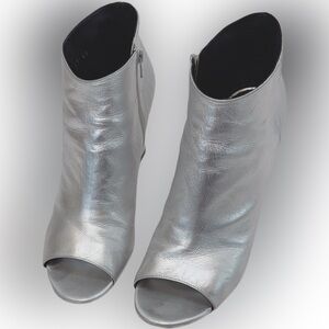 Maison Martin Margiela Metallic Silver Ankle Booties
